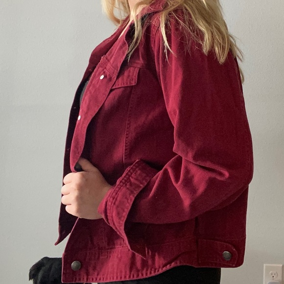 Vintage Red soft jean jacket!! - Picture 7 of 8